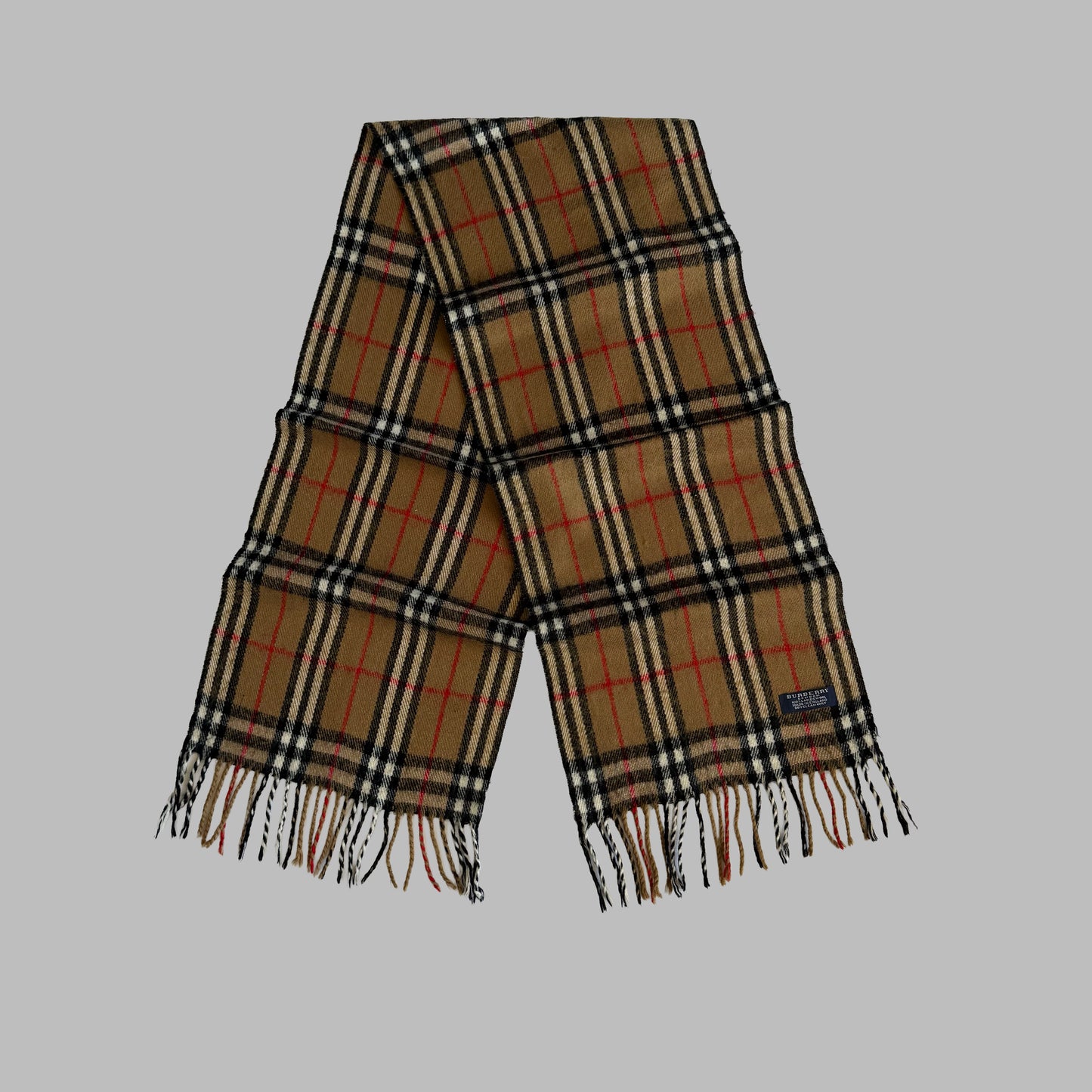 Y2K Burberry Lambswool Nova Check Scarf