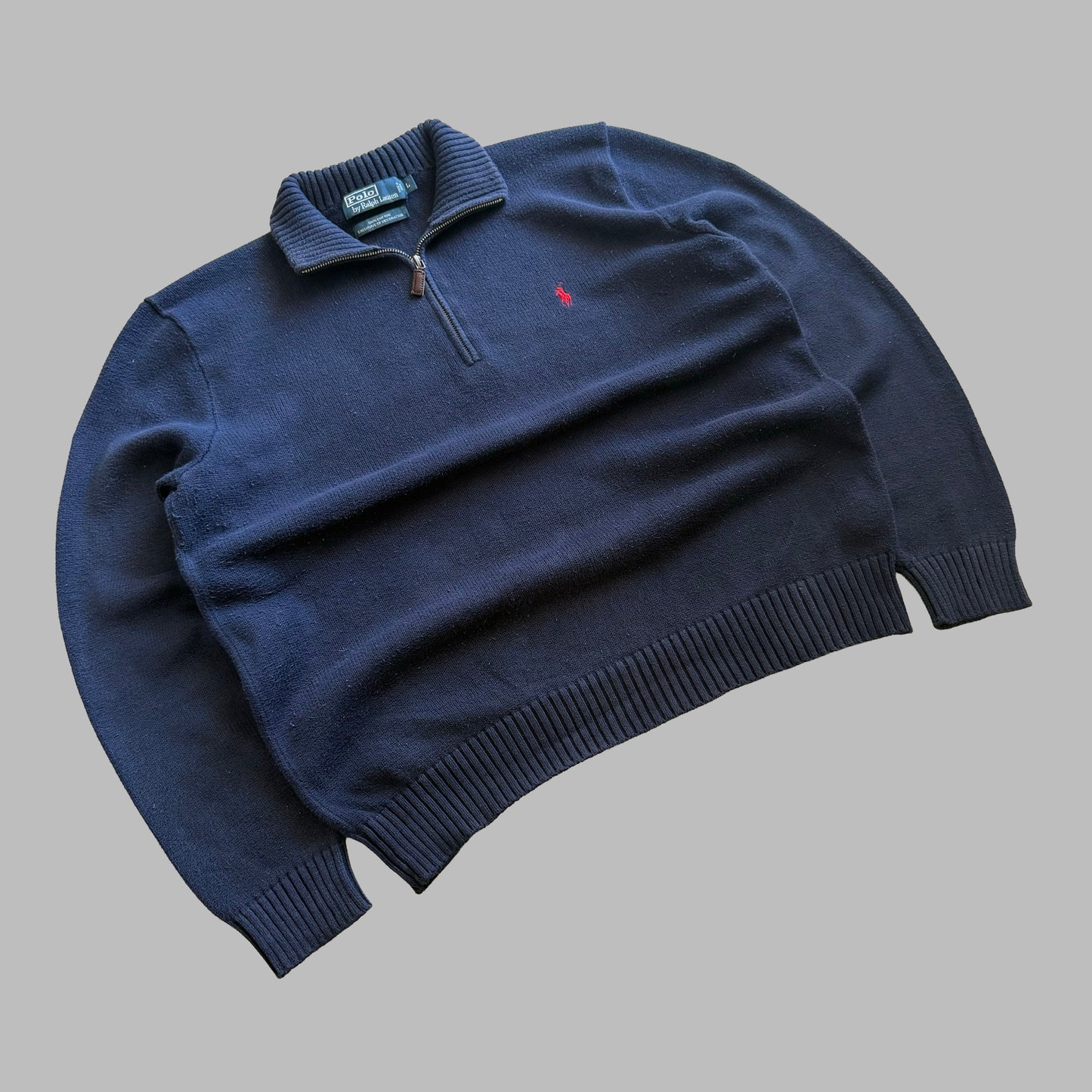 90s Polo Ralph Lauren Heavyweight Quarter Zip - L