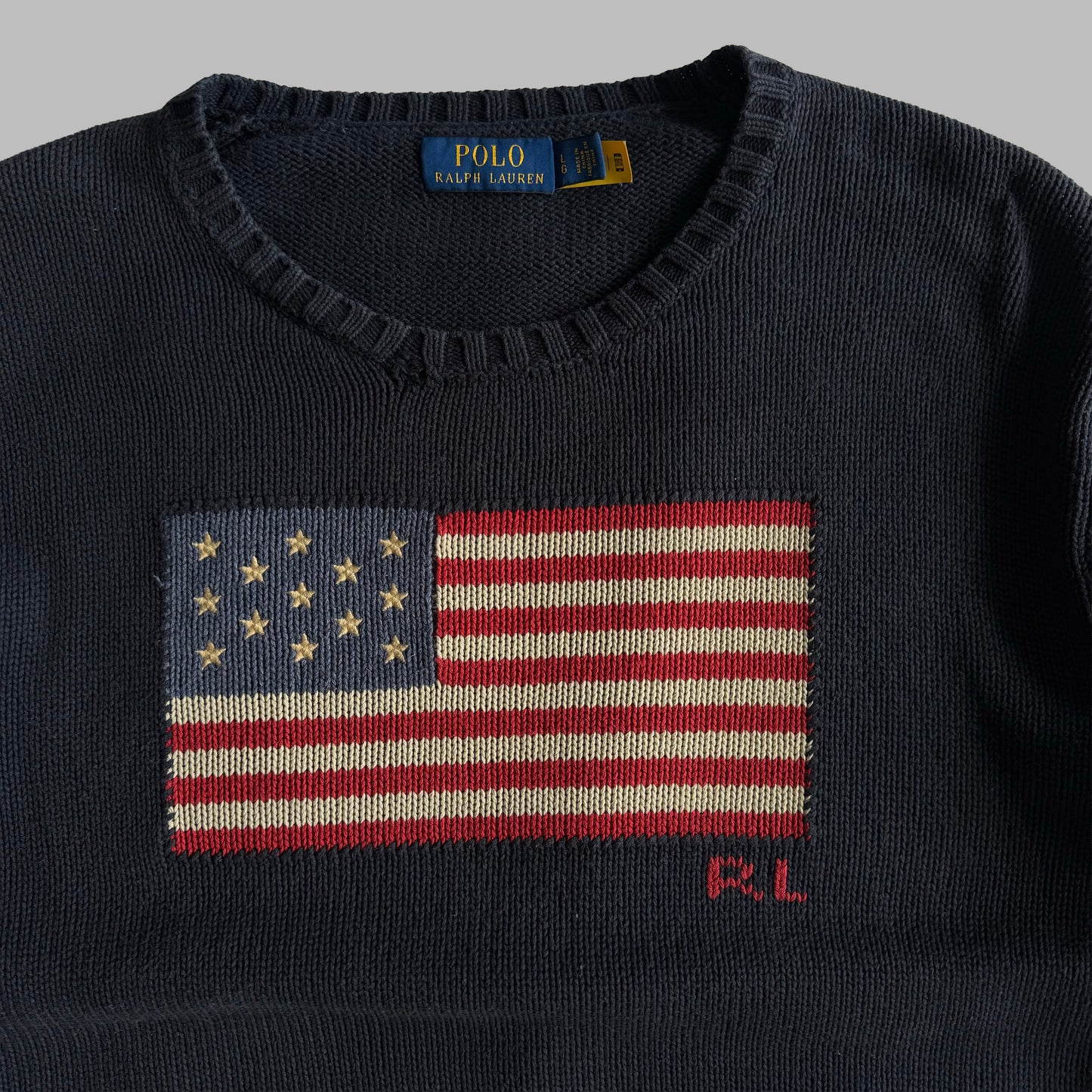 Polo Ralph Lauren Flag Heavy Knit - L