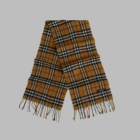 Y2K Burberry Lambswool Nova Check Scarf