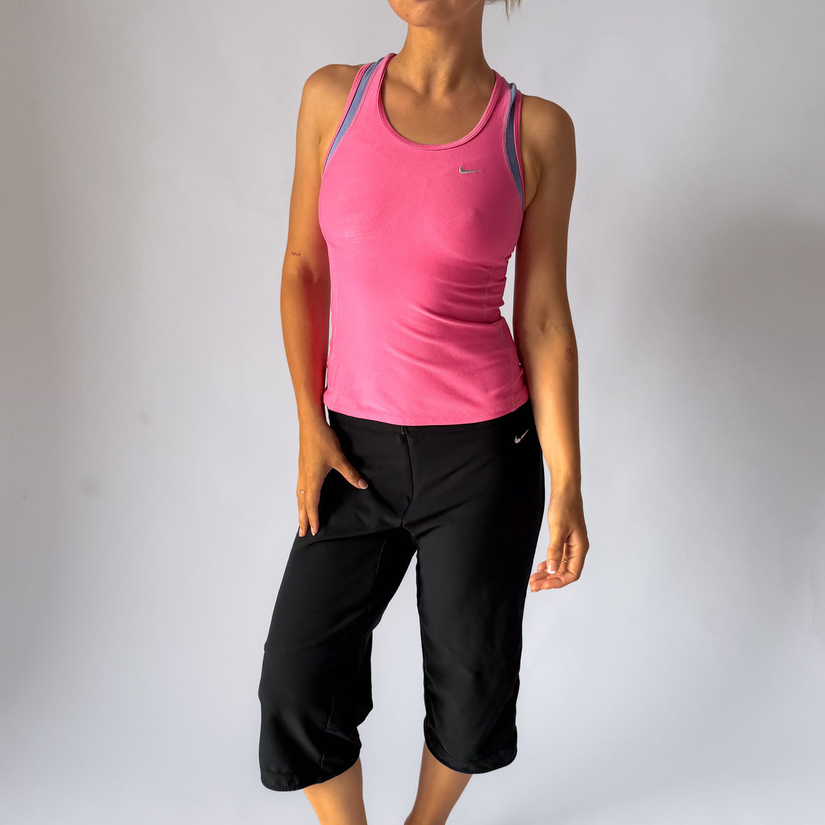 Y2K Nike Synched Activewear Top - S