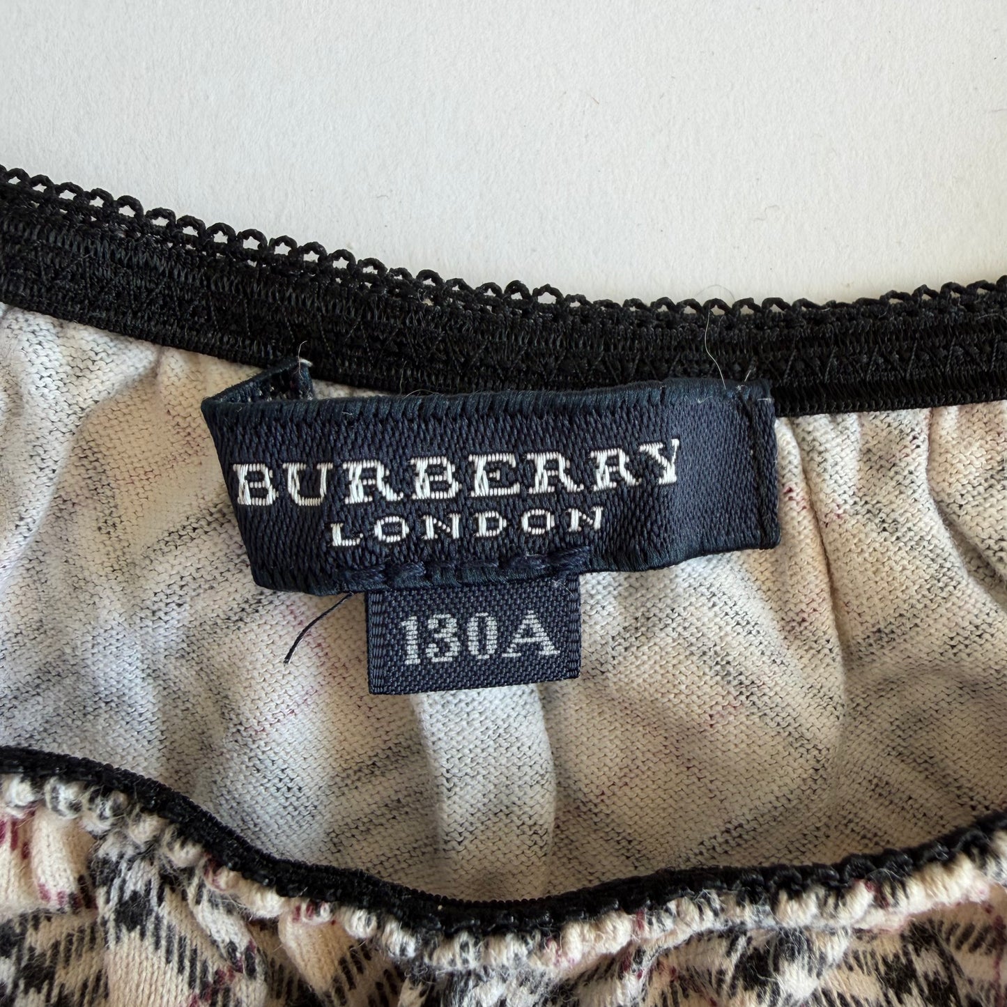 Y2K Burberry Blue Label Nova Check Top - S