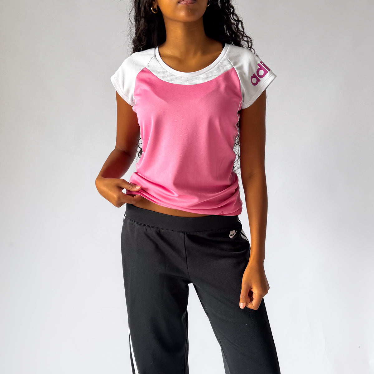 Y2K Adidas Activewear Raglan Top - L