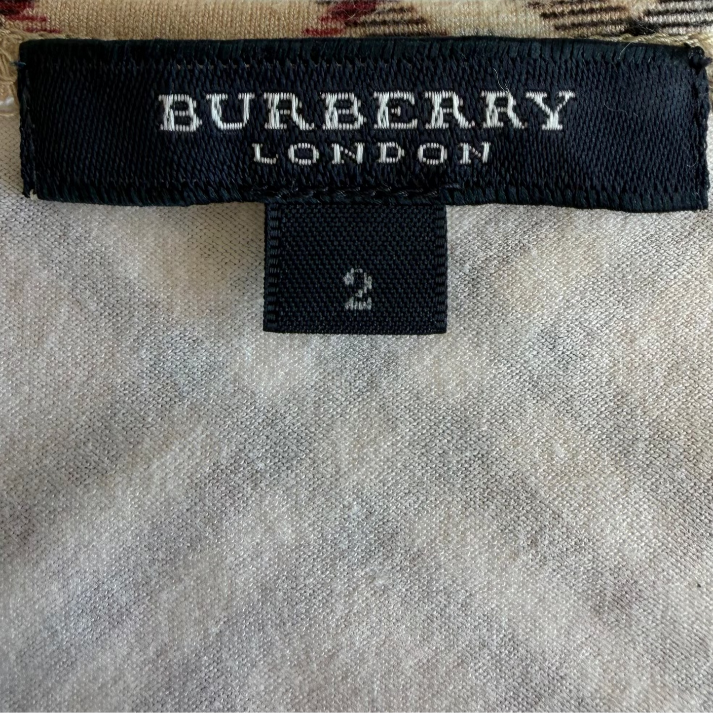 Y2K Burberry Blue Label Fitted Tee - L