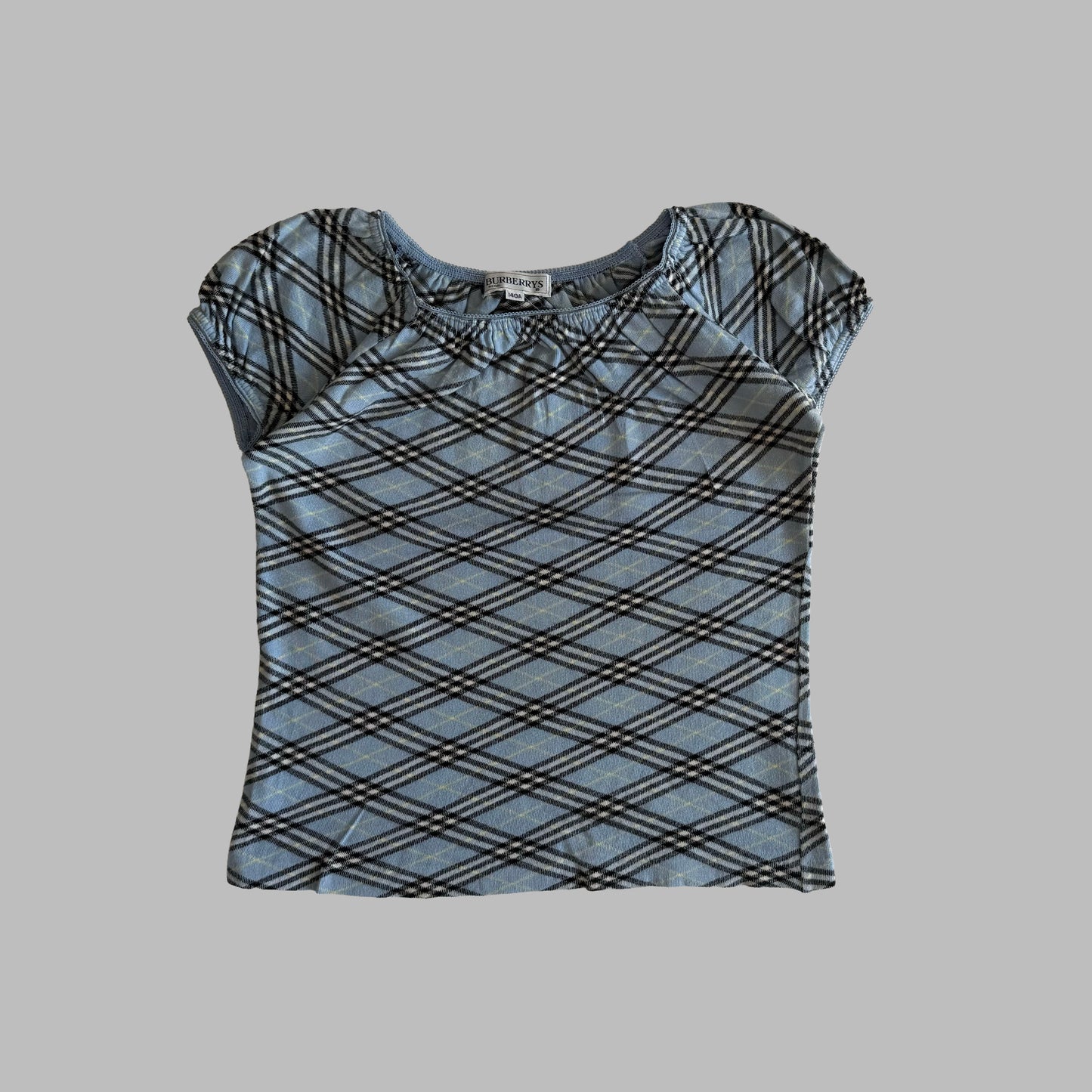 90s Burberry Synched Check Top - S