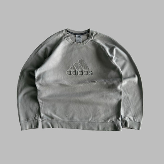 Y2K Adidas Embroidered Sweatshirt - L