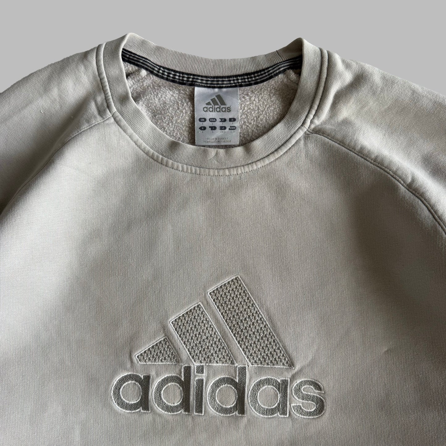 Y2K Adidas Embroidered Sweatshirt - L