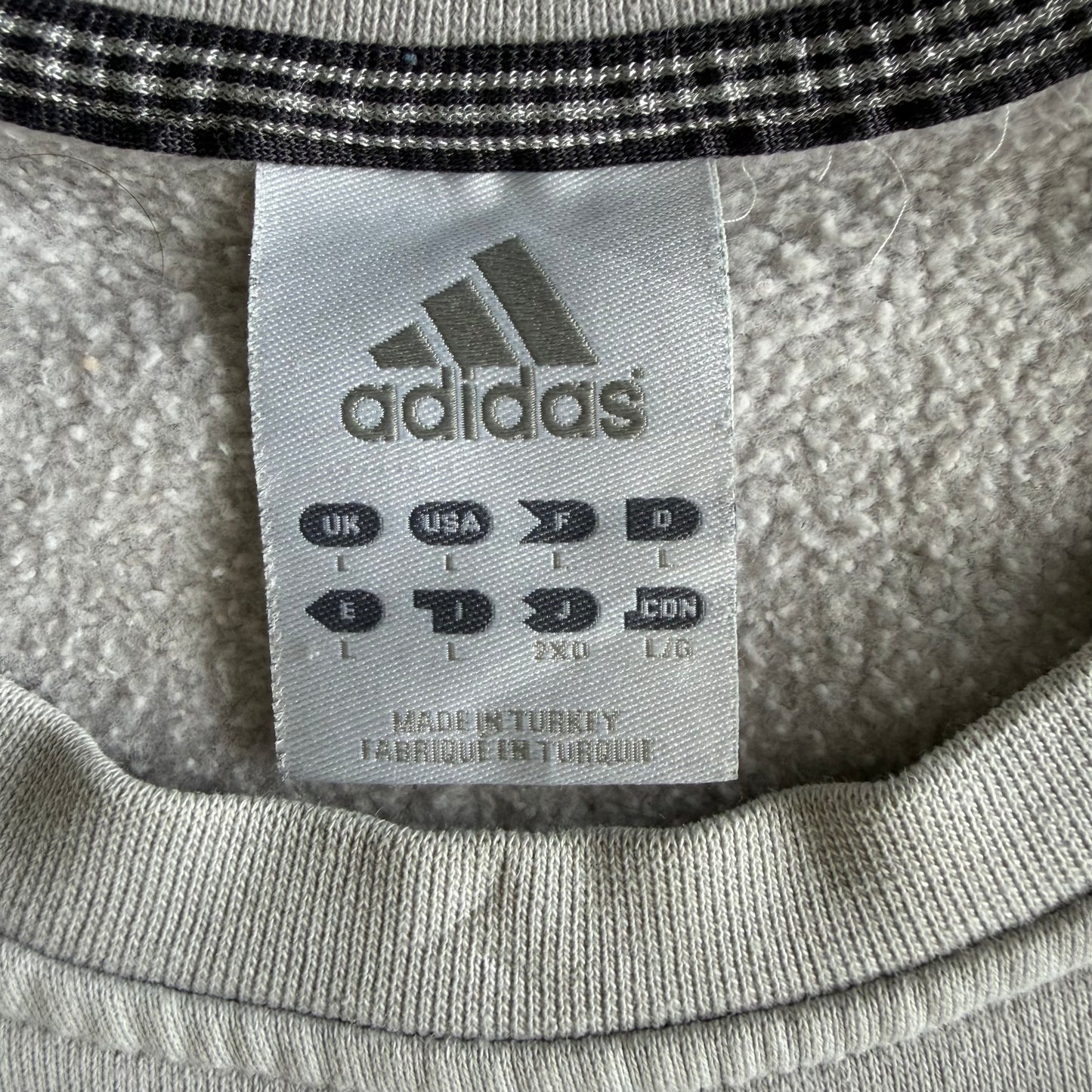 Y2K Adidas Embroidered Sweatshirt - L