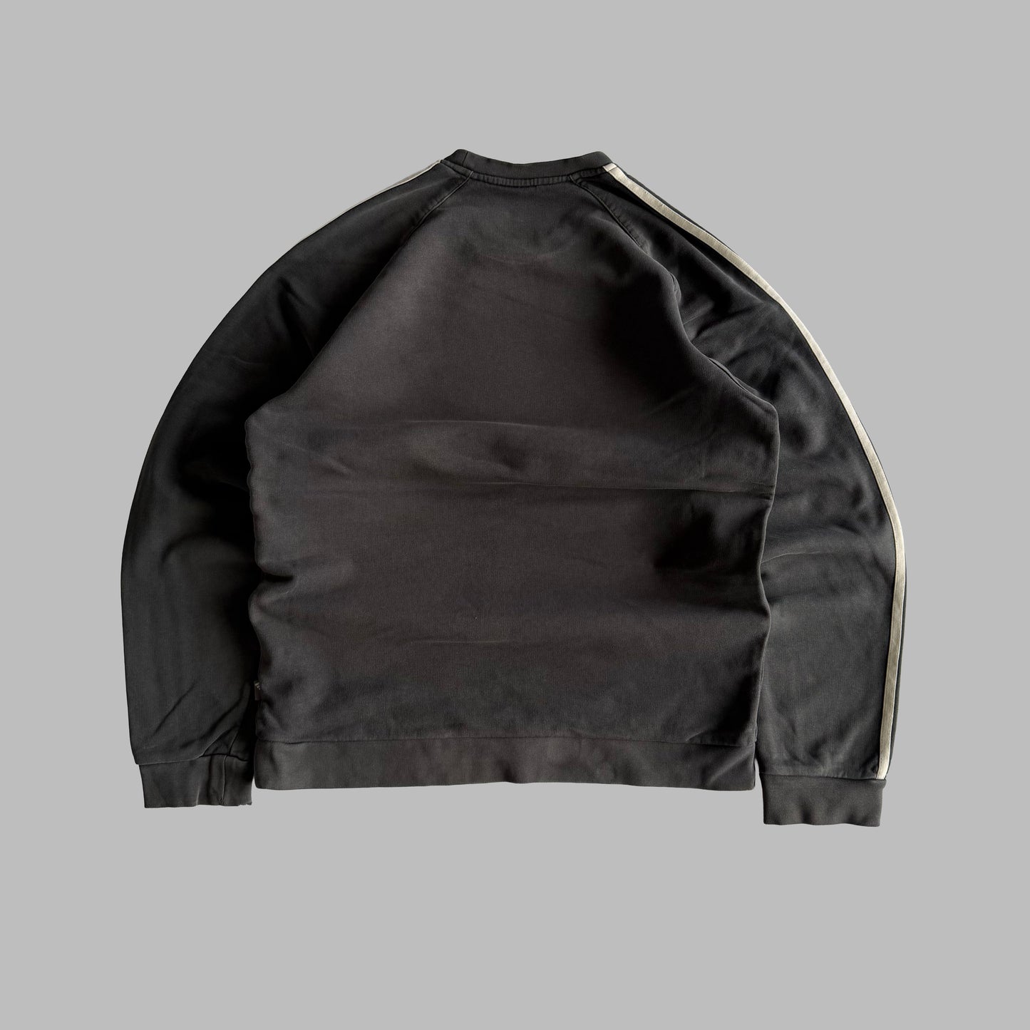 Y2K Adidas Three Striped Sweatshirt - L