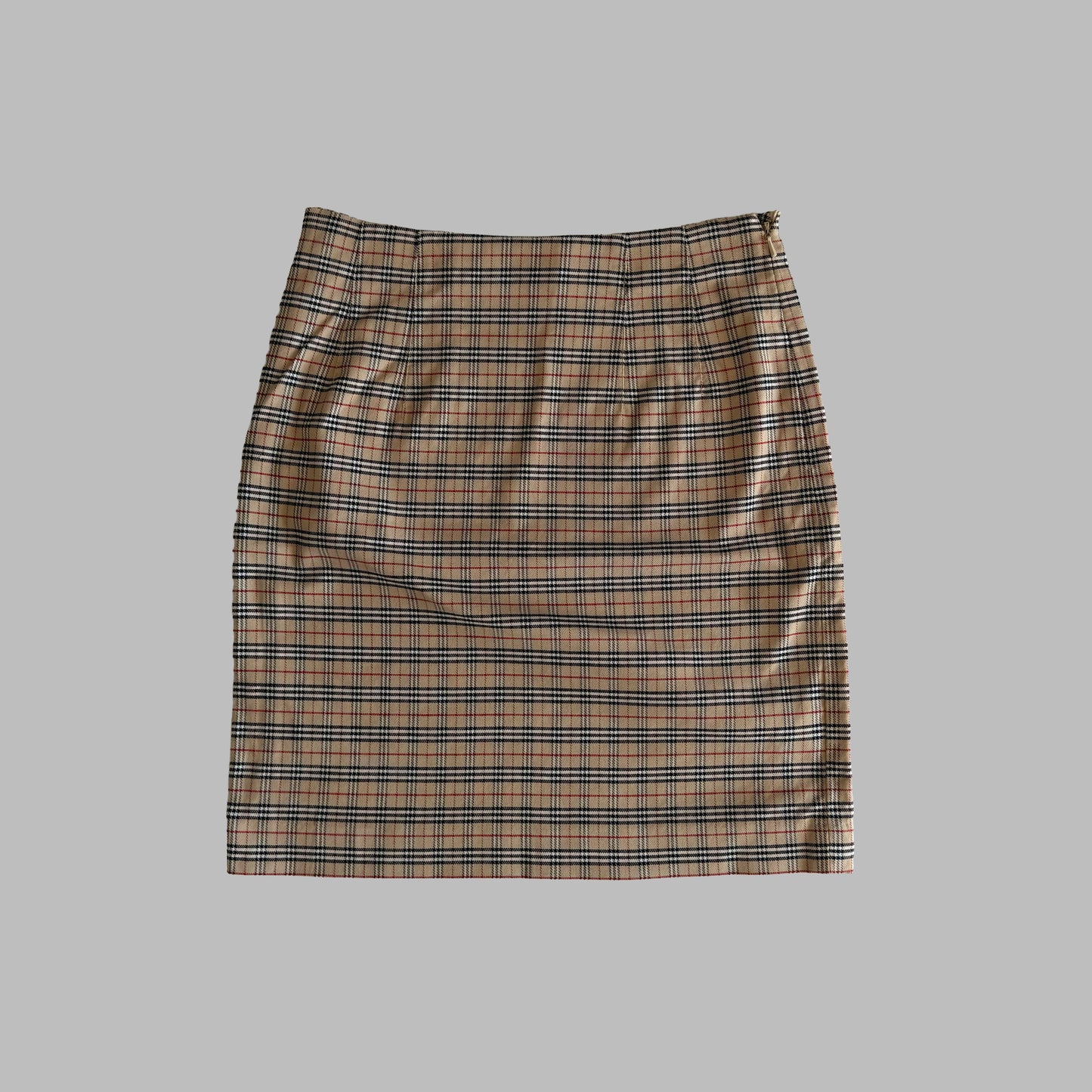 90s Burberry Nova Check Pencil Midi Skirt - 26"
