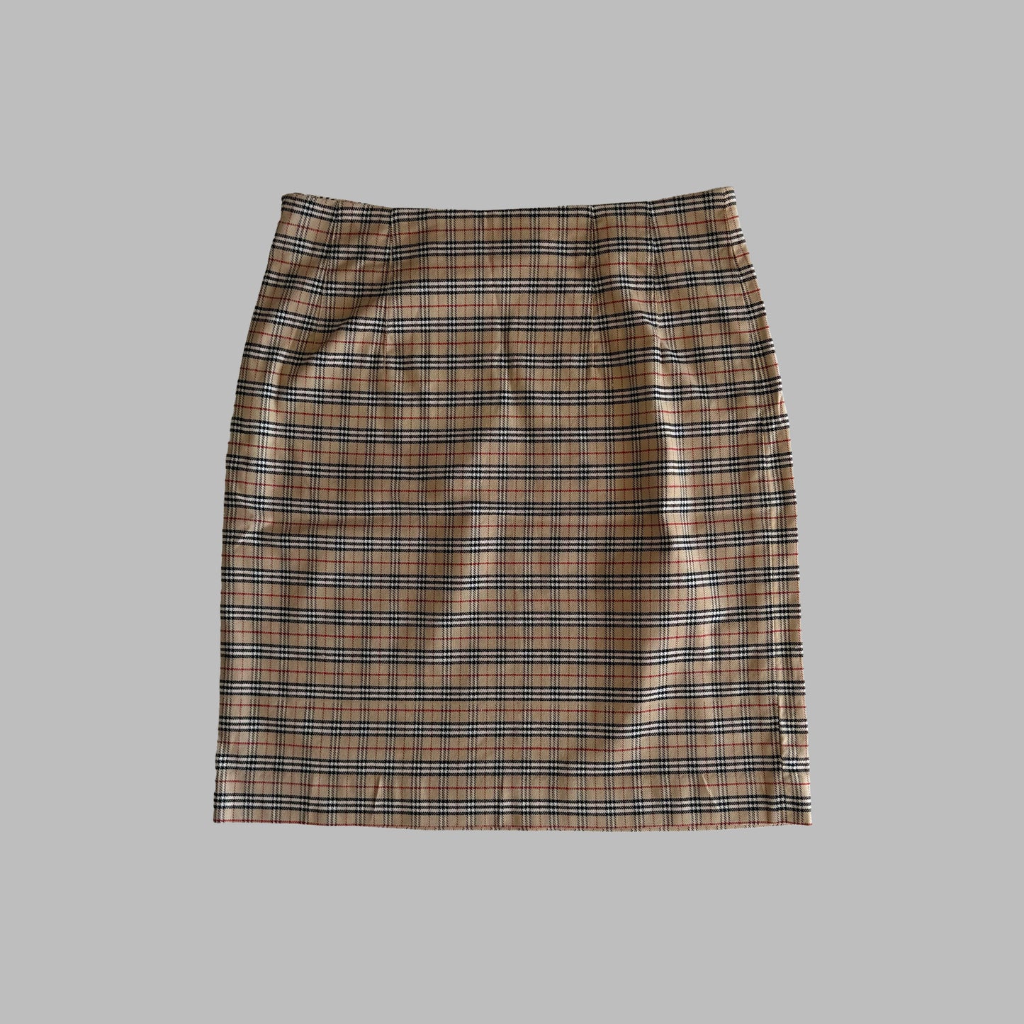 90s Burberry Nova Check Pencil Midi Skirt - 26"