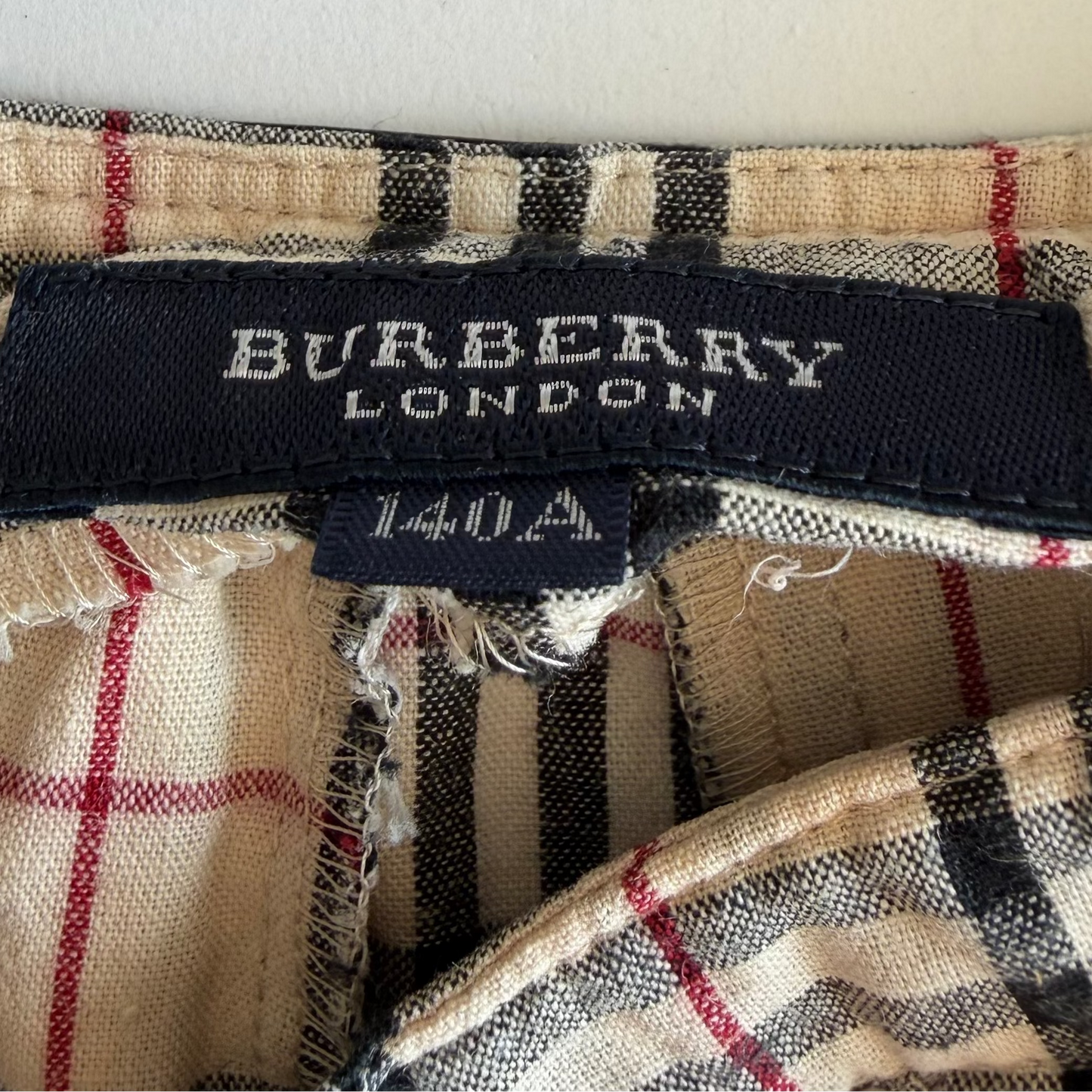 Y2K Burberry Nova Check Pleated Skirt - 24"