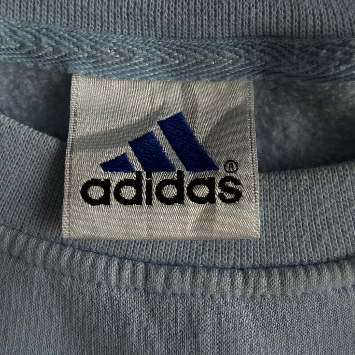 90s Adidas Three Striped Sweatshirt - L