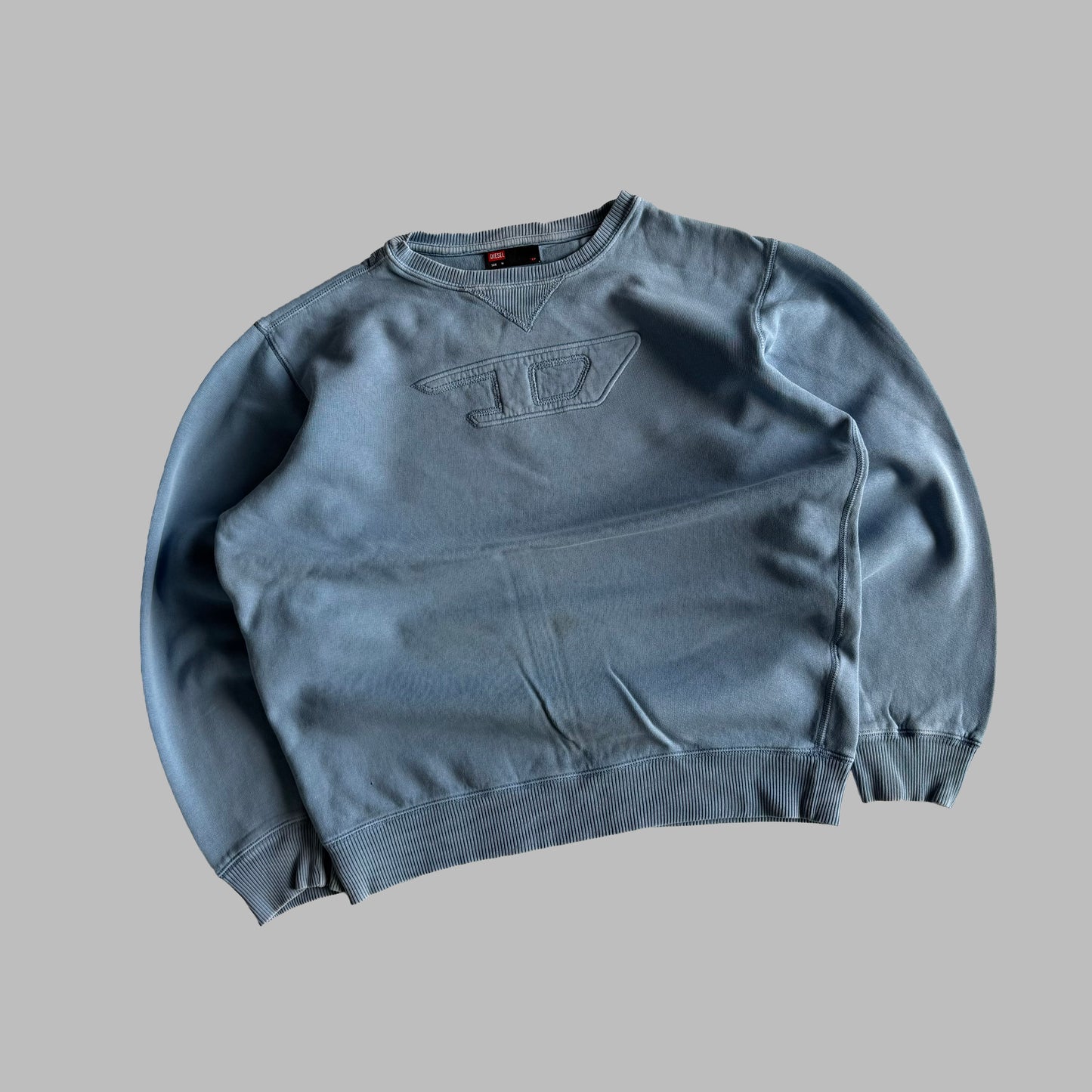Y2K Diesel Embroidered Sweatshirt - M