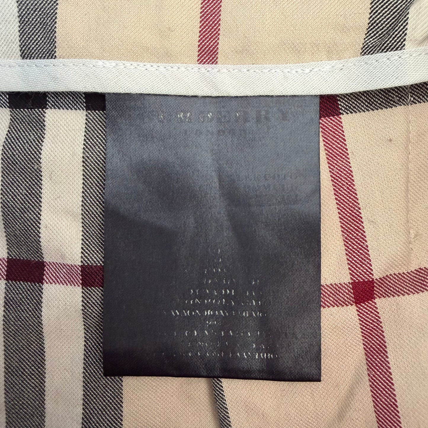 Y2K Burberry Nova Check Pleated Skirt - 27"