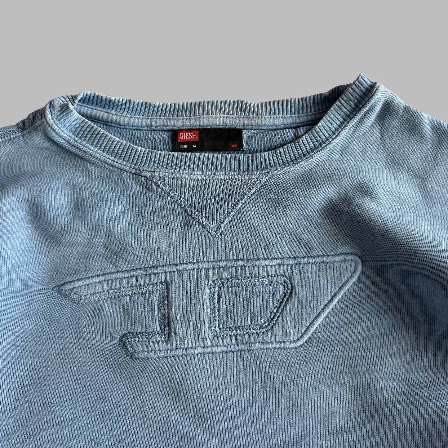 Y2K Diesel Embroidered Sweatshirt - M