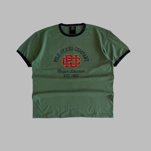 Y2K Polo Ralph Lauren Ringer Tee - L