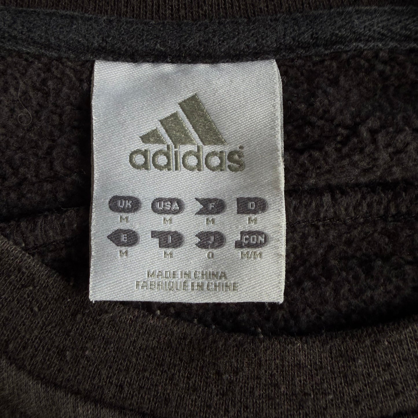 Y2K Adidas Striped Sweatshirt - M