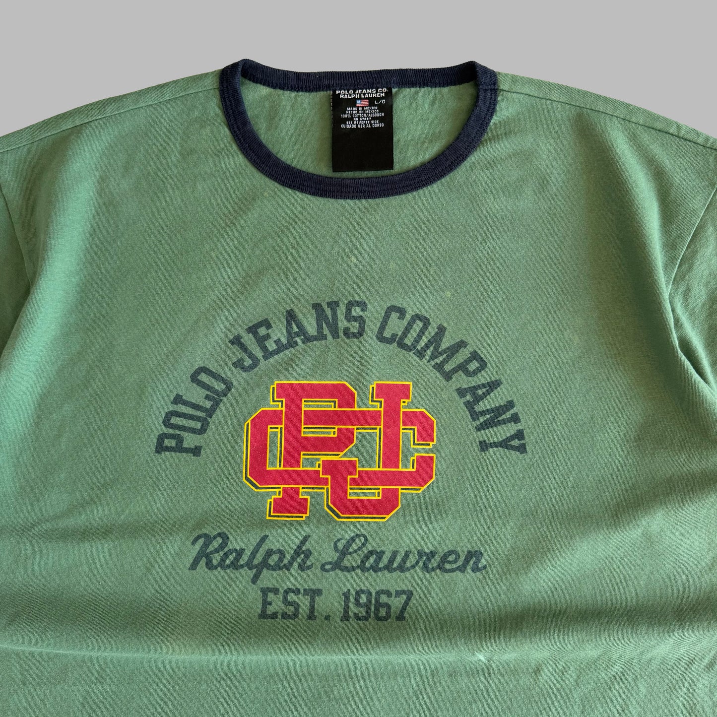 Y2K Polo Ralph Lauren Ringer Tee - L