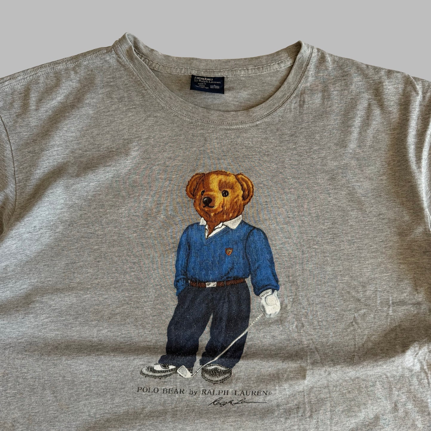 Y2K Polo Ralph Lauren Golf Bear T-Shirt - L