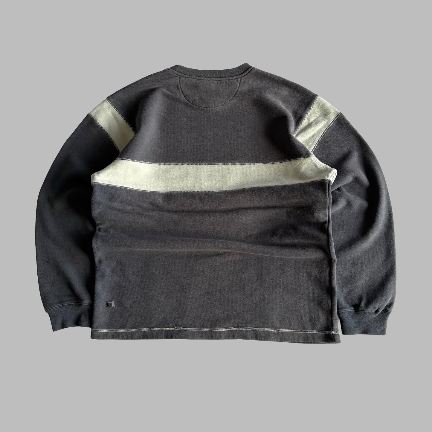 Y2K Nike Striped Sweatshirt - L
