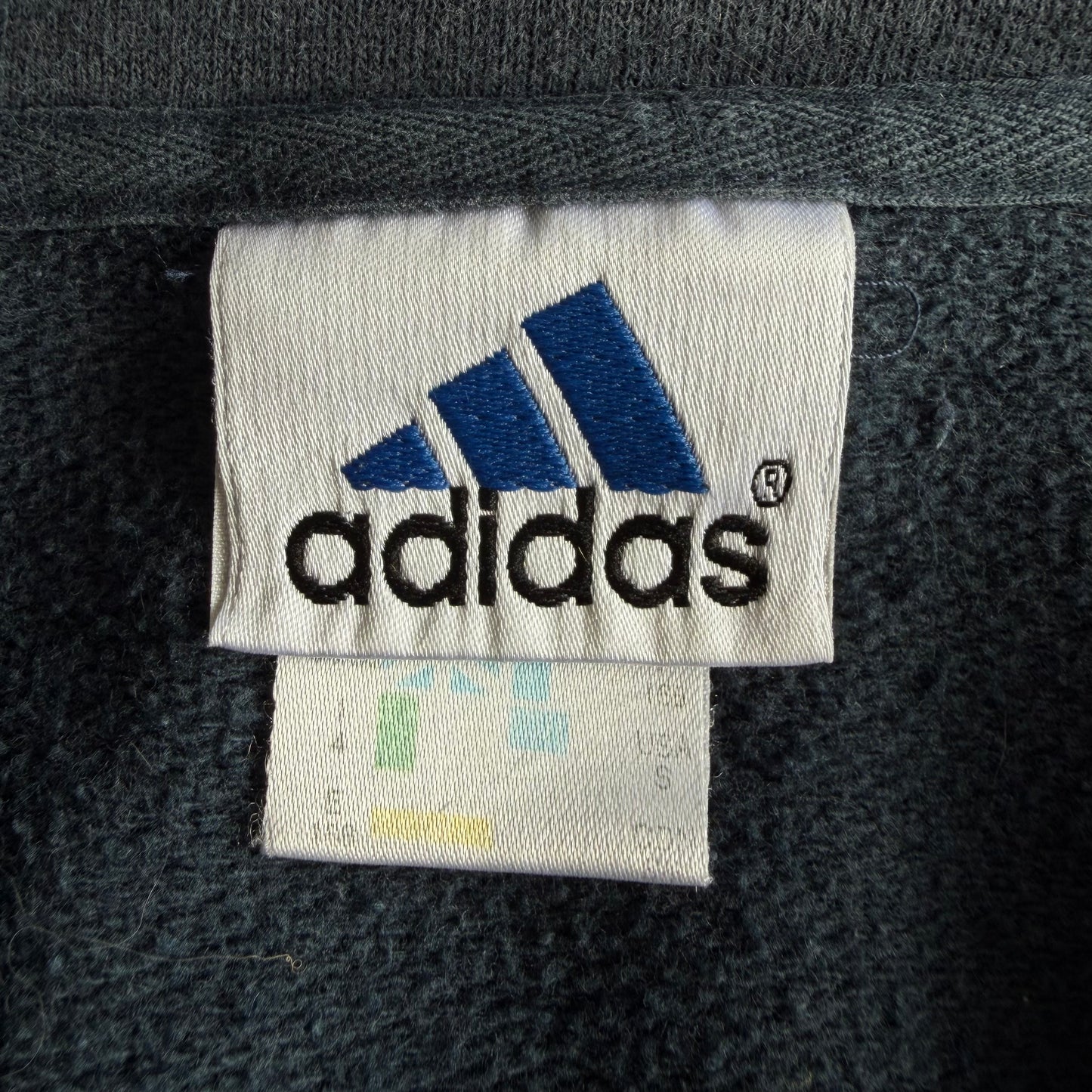90s Adidas Striped Quarter Zip - S