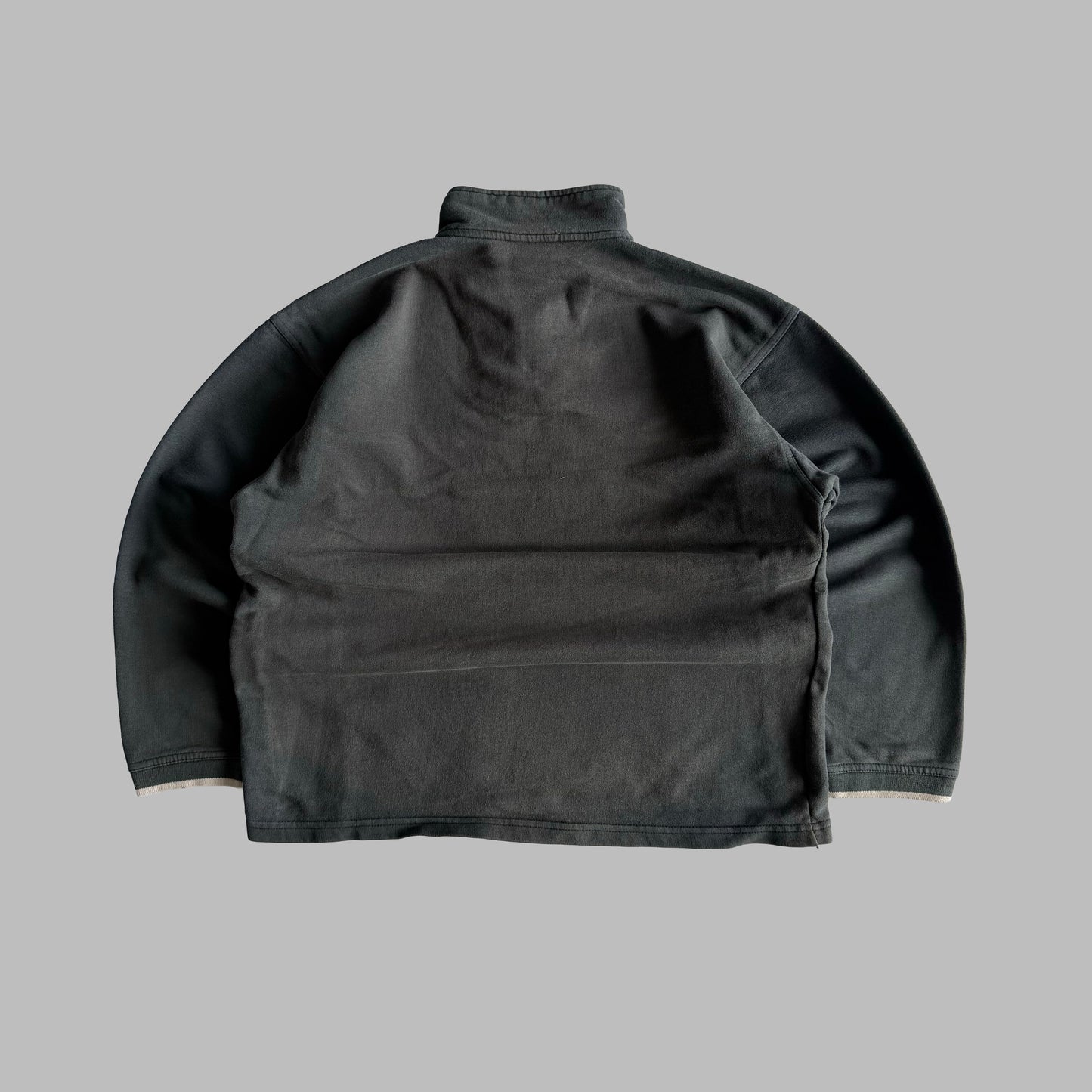 90s Adidas Striped Quarter Zip - S