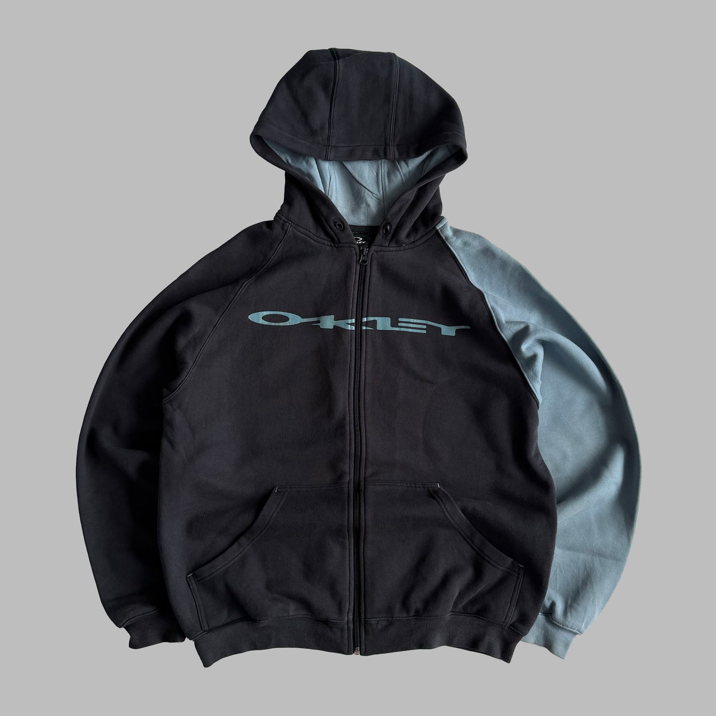 Y2K Oakley Spell Out Zipper Jacket - M