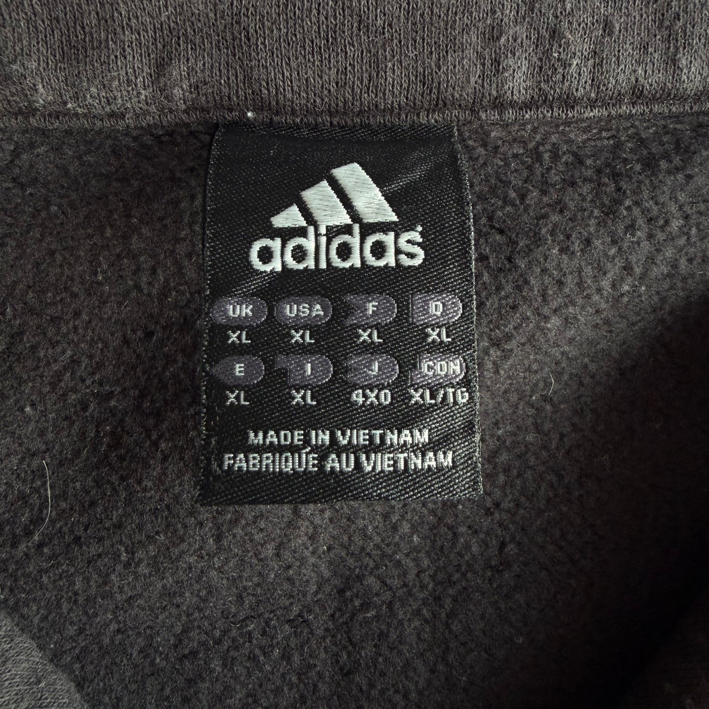 Y2K Adidas Panelled Quarter Zip - XL