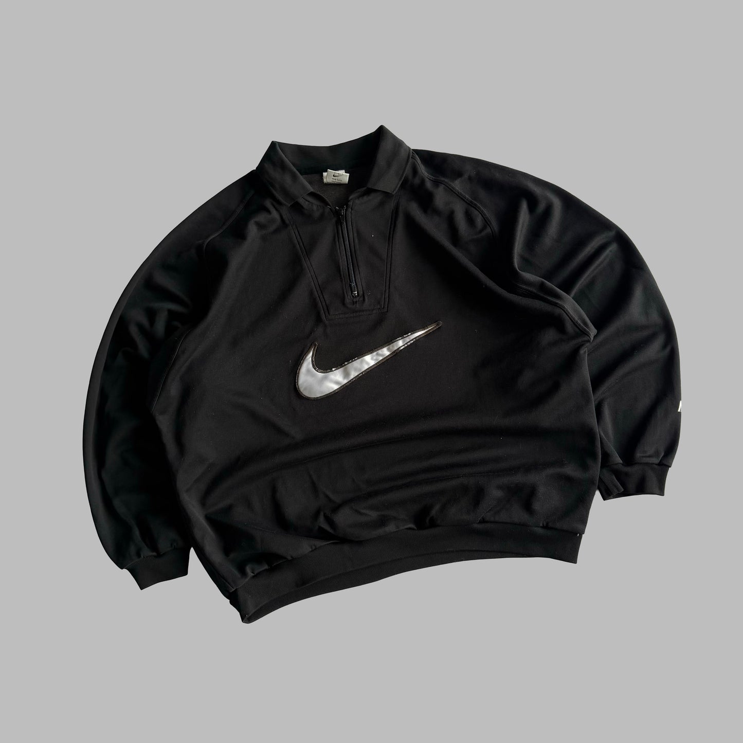 90s Nike Centre Swoosh Quarter Zip - XL