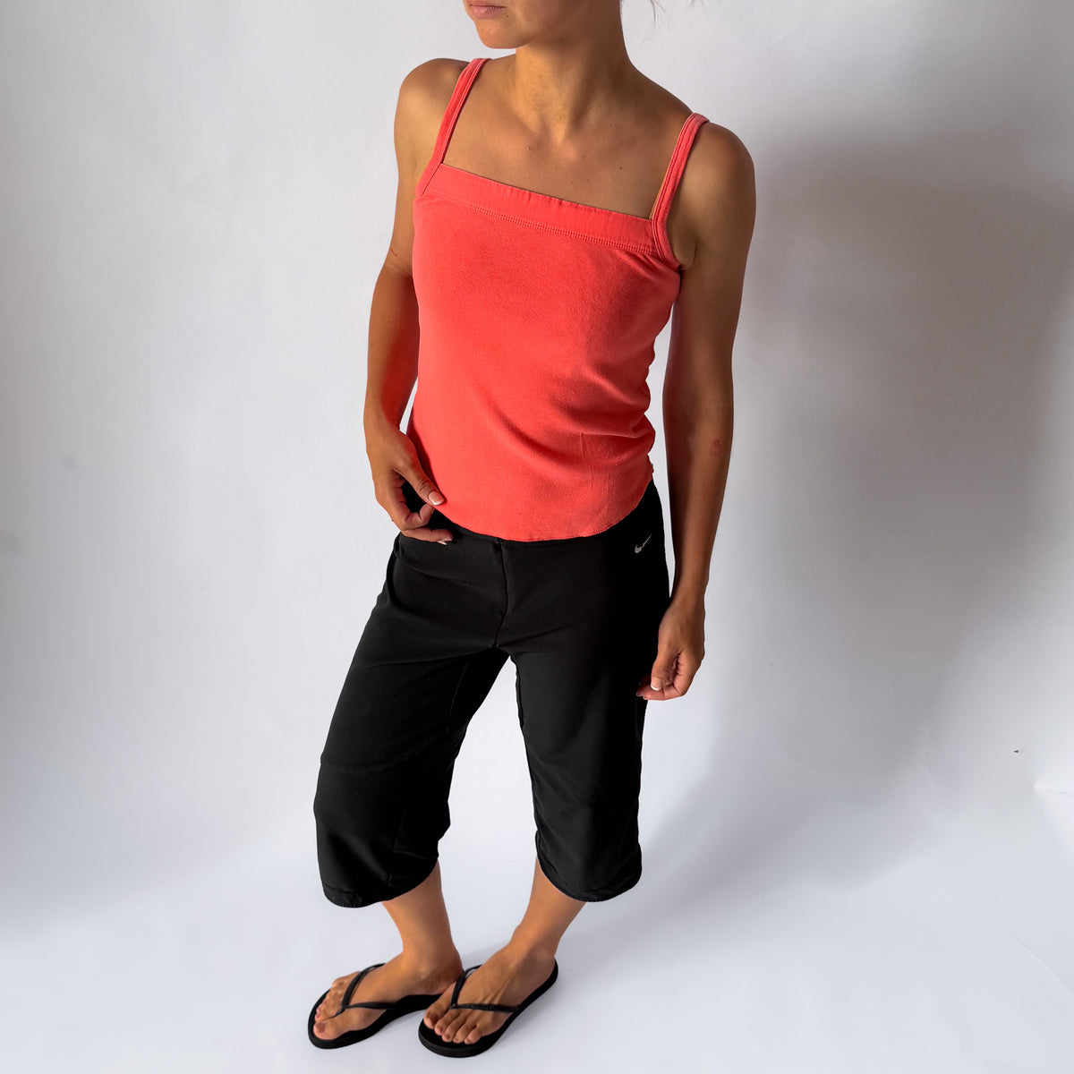 Y2K Nike Square Neck Lightweight Top - S