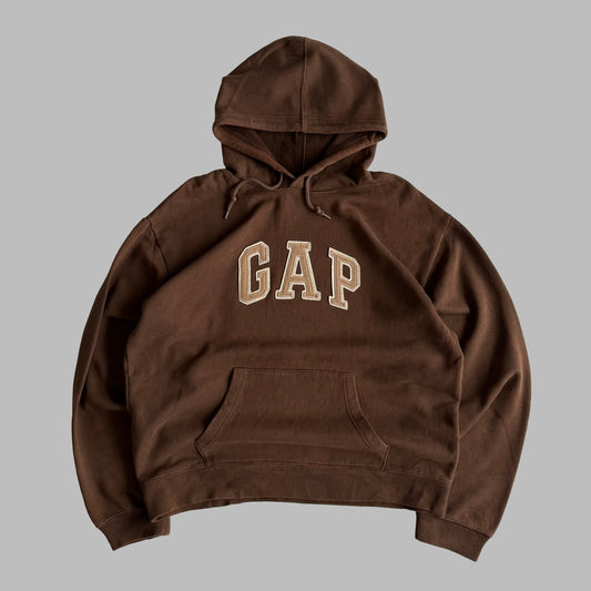 Y2K Brown Gap Hoodie - L