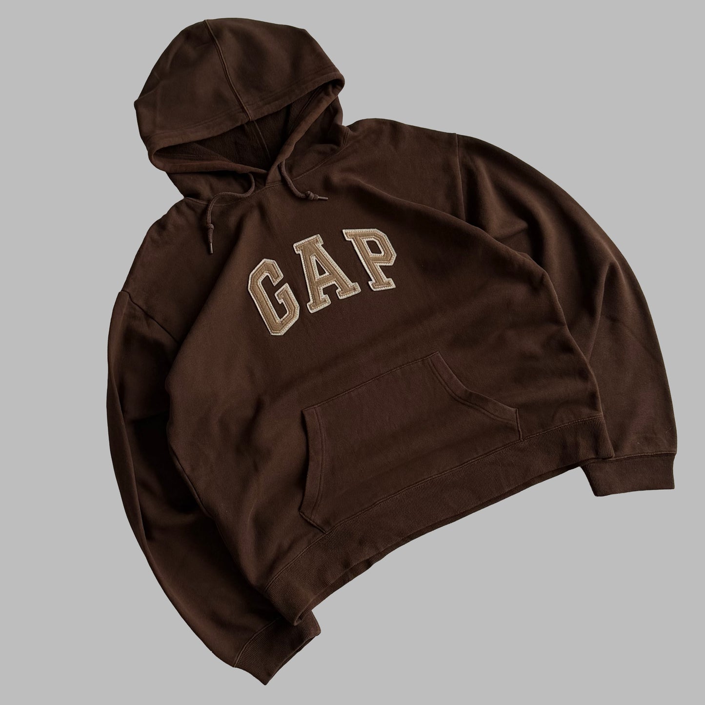 Y2K Brown Gap Hoodie - L