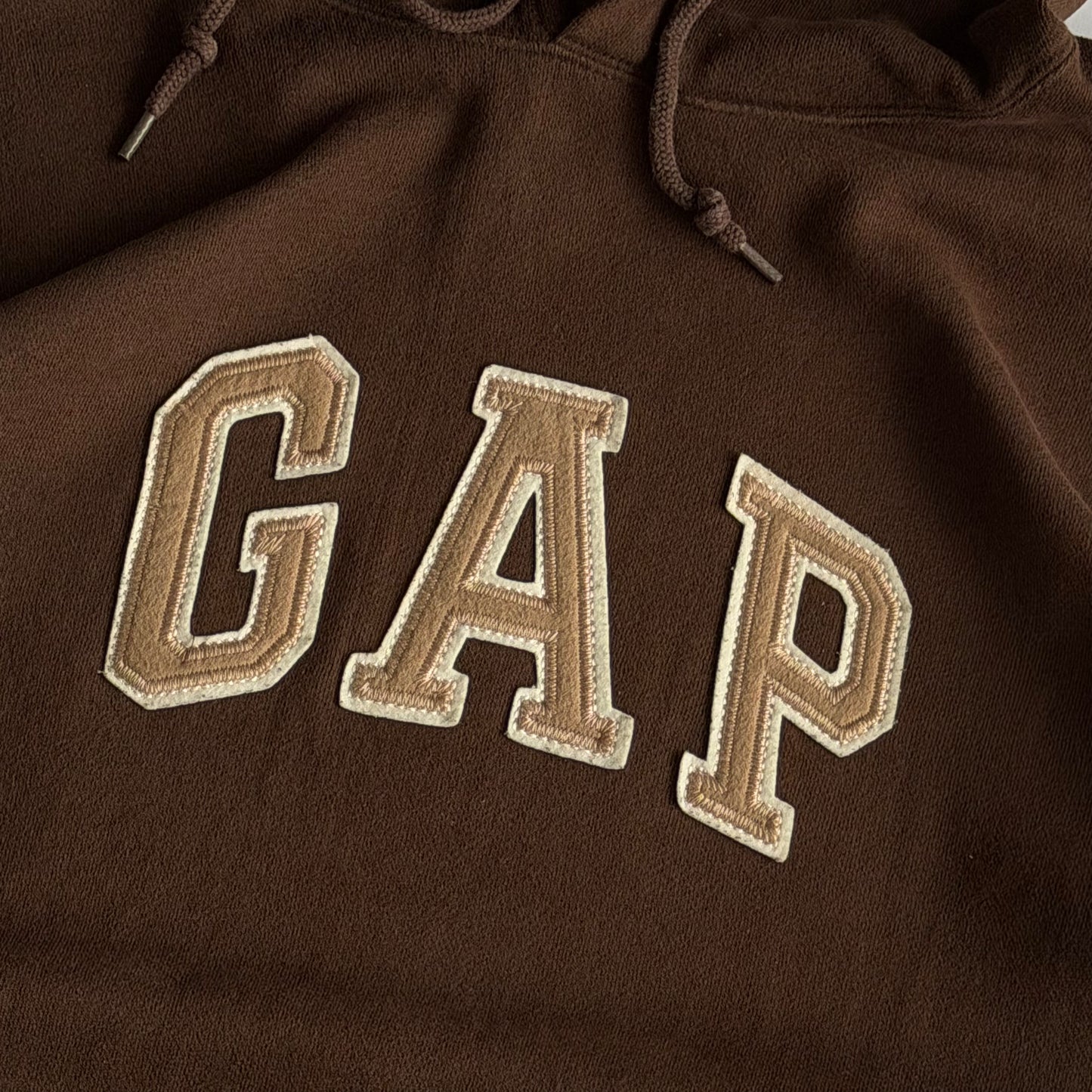 Y2K Brown Gap Hoodie - L