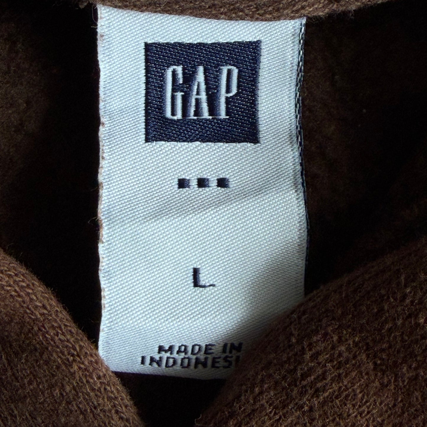 Y2K Brown Gap Hoodie - L
