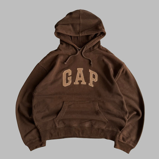 Y2K Brown Gap Hoodie - M