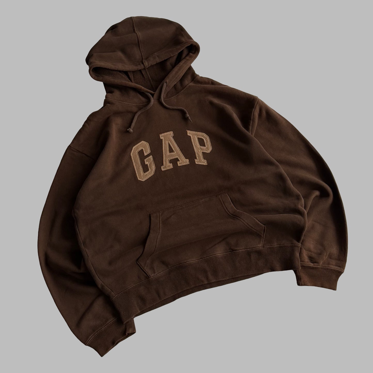 Y2K Brown Gap Hoodie - M