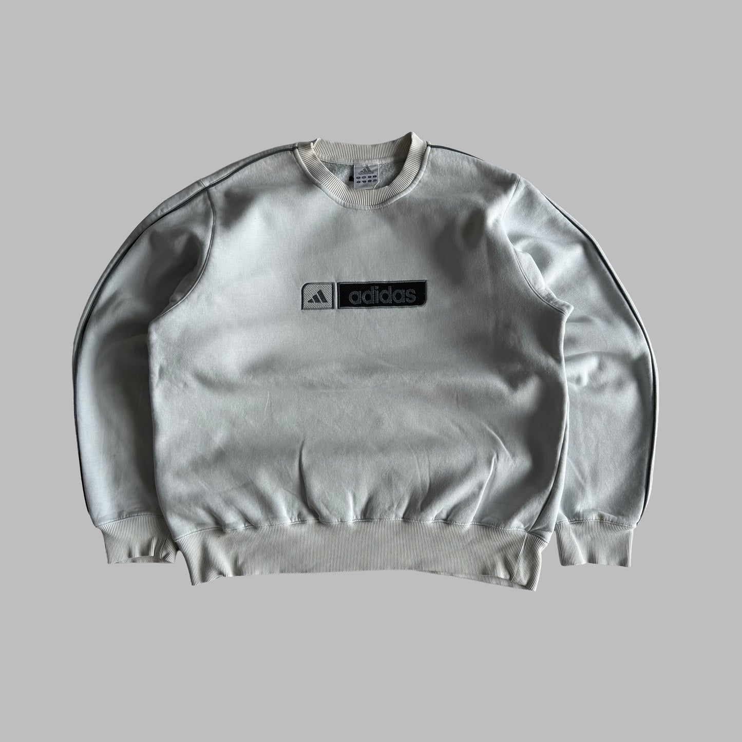 Y2K Adidas Embroidered Sweatshirt - L