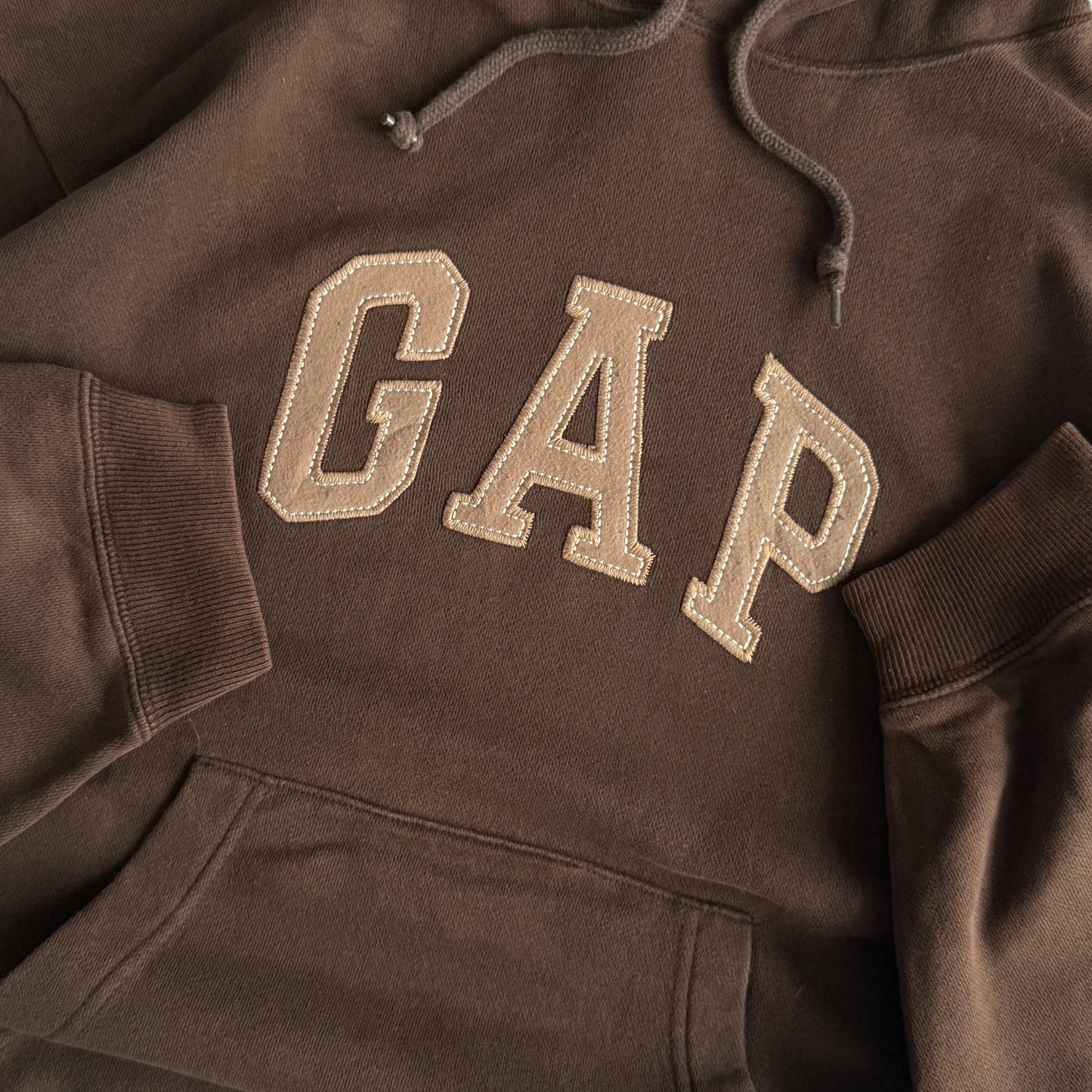 Y2K Brown Gap Hoodie - M