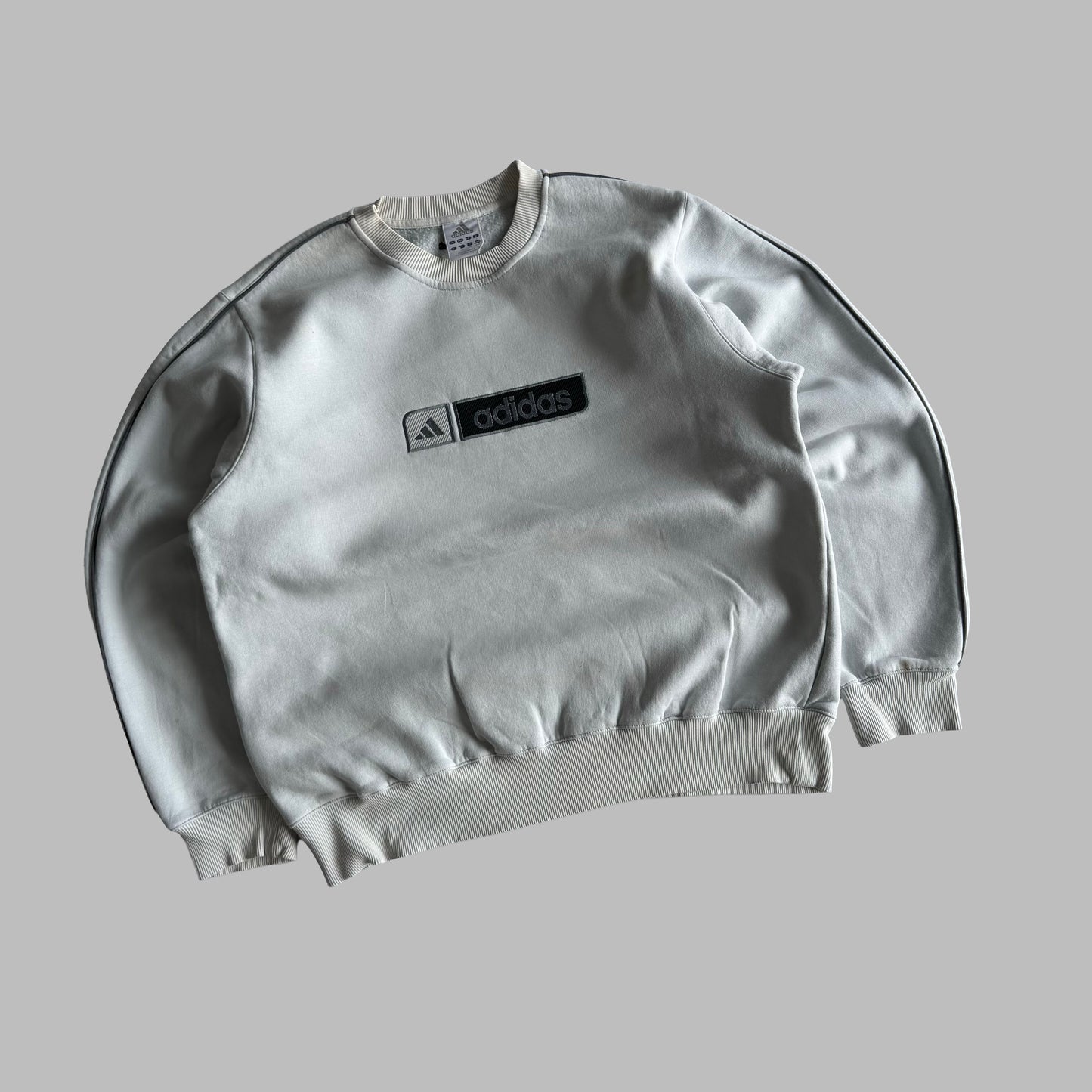 Y2K Adidas Embroidered Sweatshirt - L