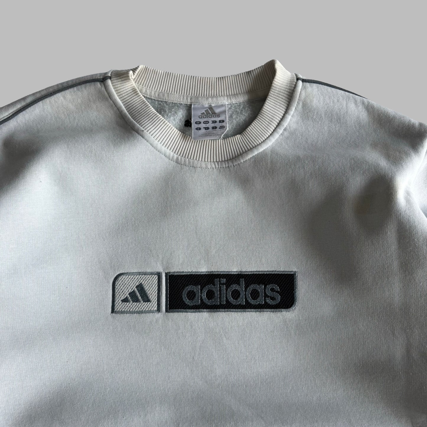 Y2K Adidas Embroidered Sweatshirt - L