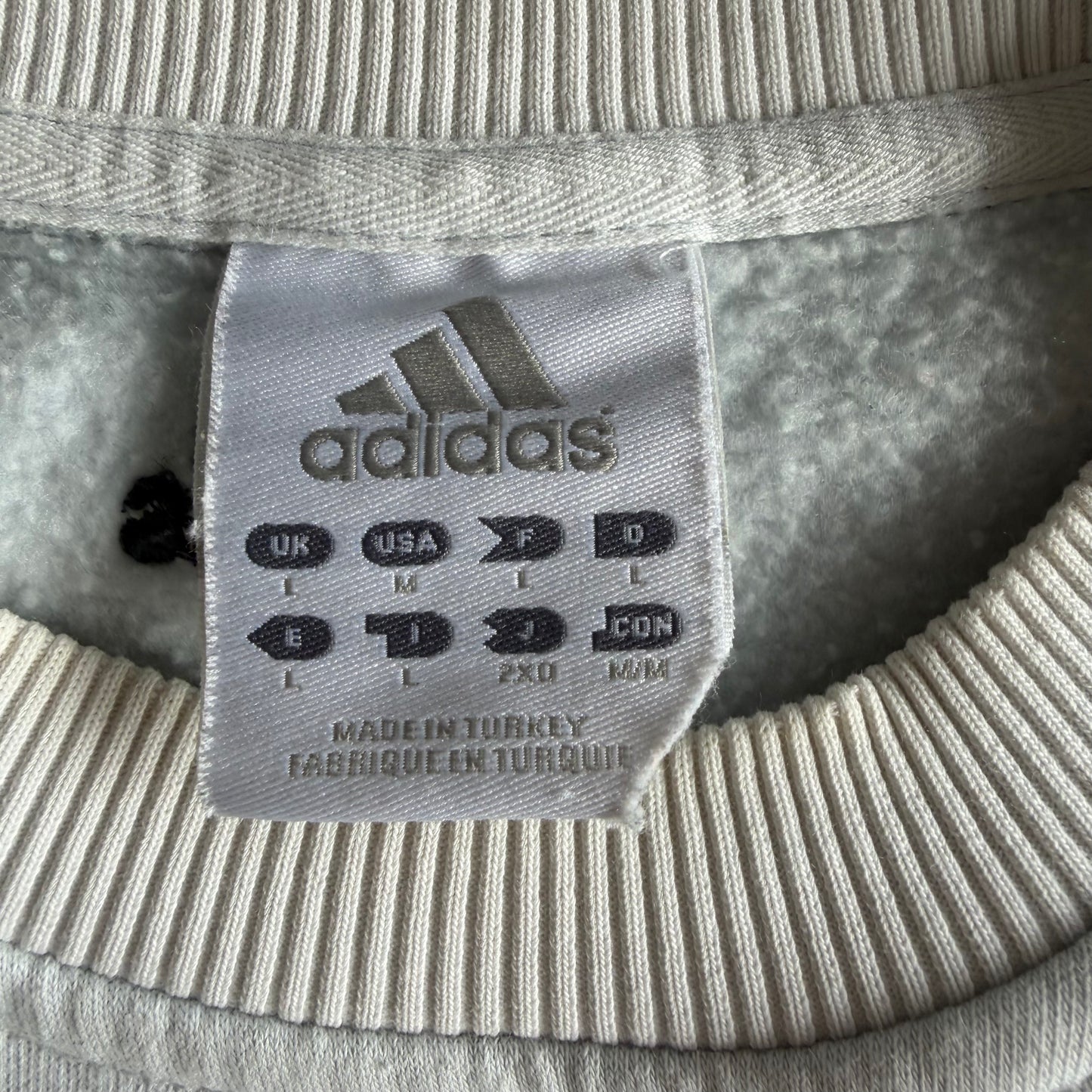 Y2K Adidas Embroidered Sweatshirt - L