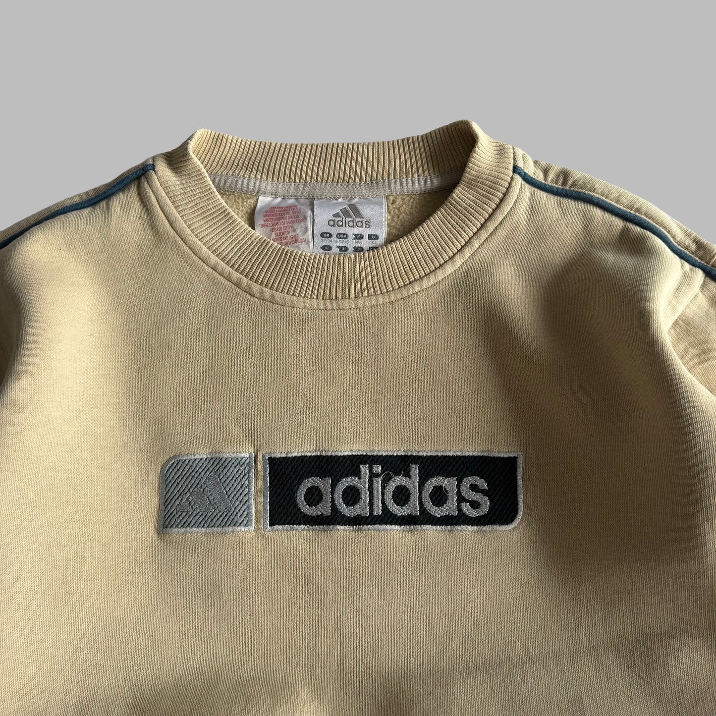 Y2K Adidas Embroidered Sweatshirt - XS