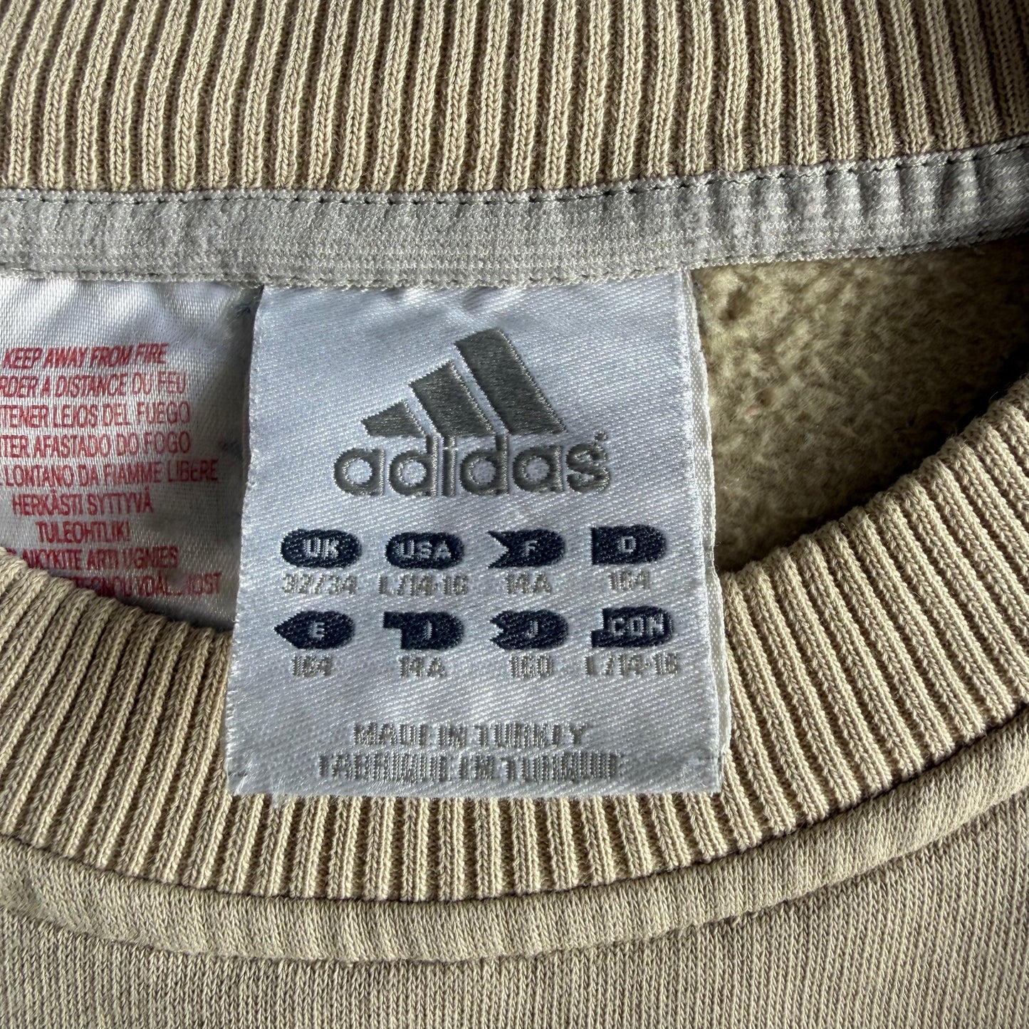 Y2K Adidas Embroidered Sweatshirt - XS