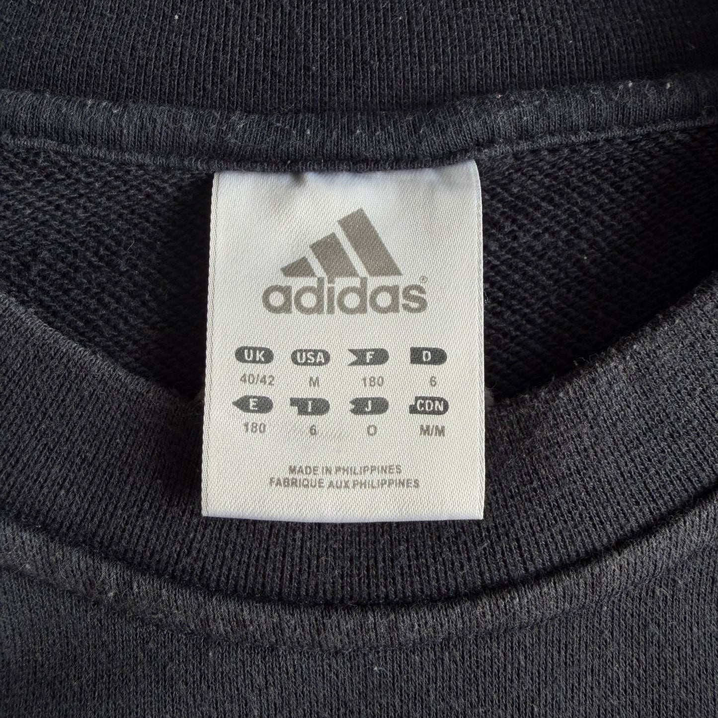 Y2K Adidas Striped Sweatshirt - M