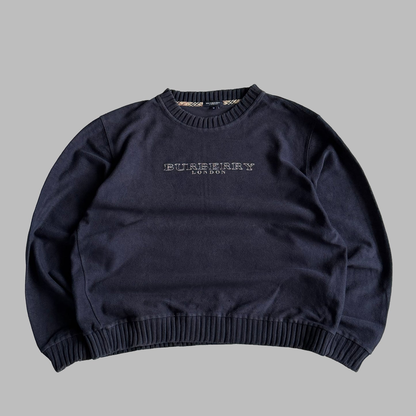 Y2K Burberry Classic Knit - M