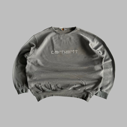 Y2K Carhartt Spell Out Sweatshirt - XL