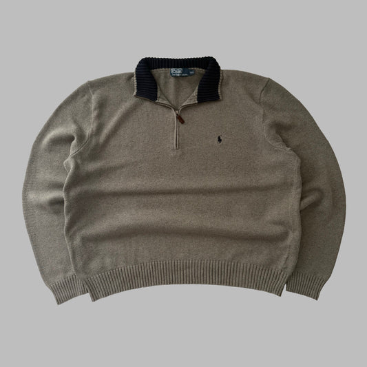 90s Polo Ralph Lauren Boxy Quarter Zip - XXL