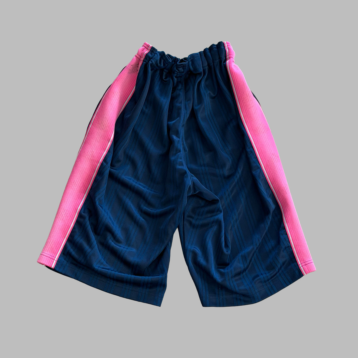 Y2K Adidas Striped Baggy Shorts - M