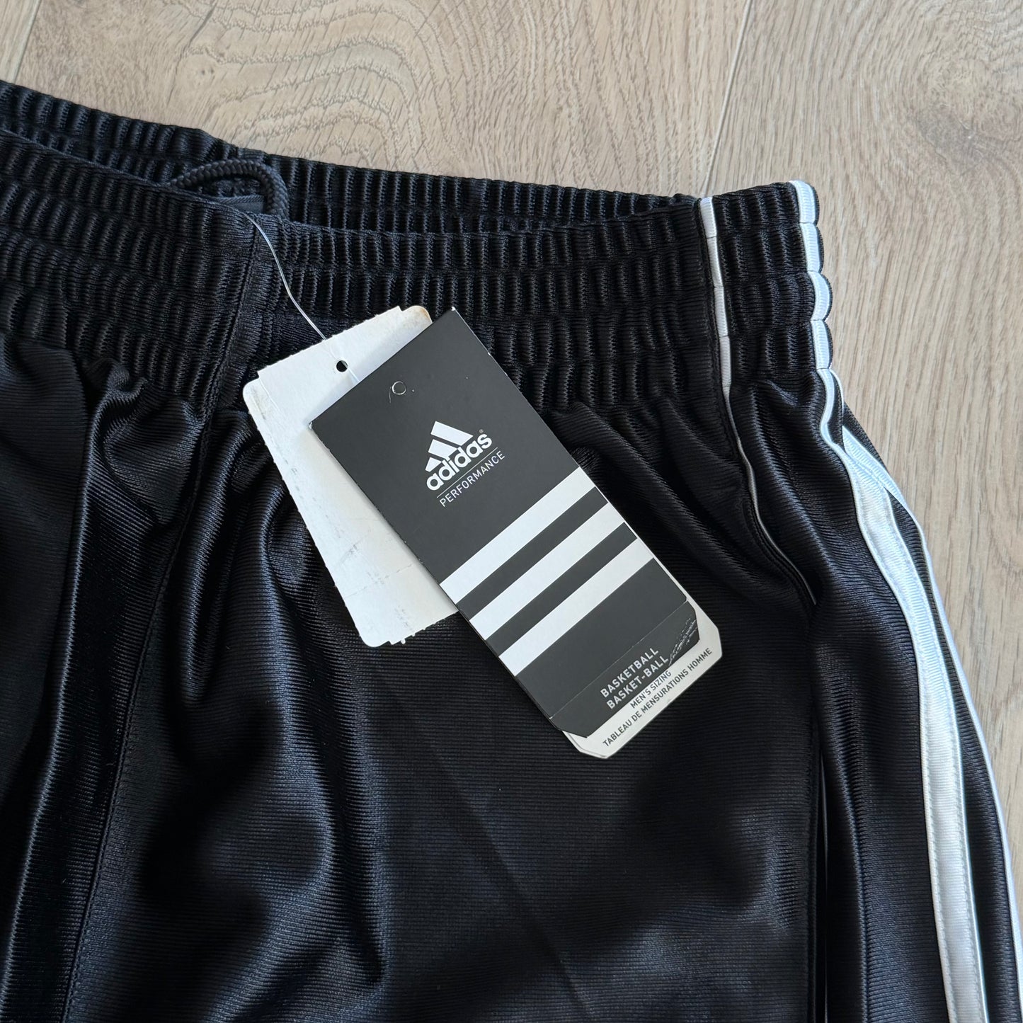 Y2K Adidas Three Stripe Basketball Shorts - S